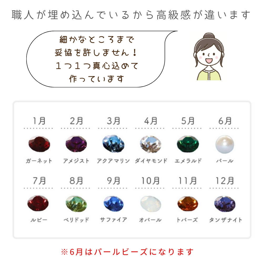 クリスタル誕生石一覧